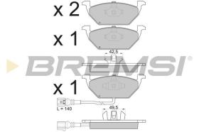 BREMSI BP2848 - PASTILLAS DE FRENO VW, AUDI, SKODA, SEAT