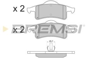 BREMSI BP2855 - PASTILLAS DE FRENO JEEP