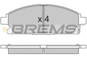 BREMSI BP2857 - PASTILLAS DE FRENO NISSAN, INFINITI