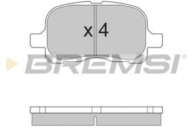 BREMSI BP2859 - PASTILLAS DE FRENO TOYOTA