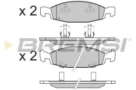 BREMSI BP2865 - PASTILLAS DE FRENO JEEP