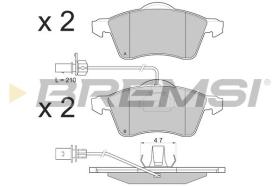 BREMSI BP2868 - PASTILLAS DE FRENO VW