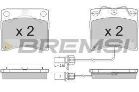 BREMSI BP2869 - PASTILLAS DE FRENO VW