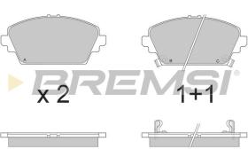 BREMSI BP2870 - PASTILLAS DE FRENO HONDA