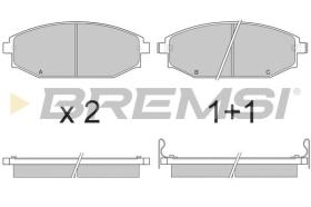 BREMSI BP2871 - PASTILLAS DE FRENO MITSUBISHI, HYUNDAI