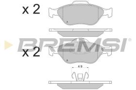 BREMSI BP2872 - PASTILLAS DE FRENO FORD, MAZDA