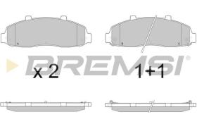 BREMSI BP2877 - PASTILLAS DE FRENO FORD USA