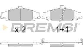 BREMSI BP2882 - PASTILLAS DE FRENO CHEVROLET