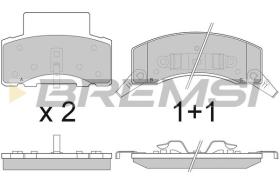 BREMSI BP2886 - PASTILLAS DE FRENO DODGE