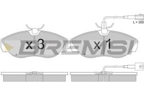 BREMSI BP2888 - PASTILLAS DE FRENO FIAT, PEUGEOT, CITROEN