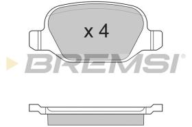 BREMSI BP2891 - JGO.PAST.FRENO FIAT, LANCIA, ABARTH