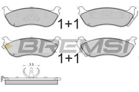 BREMSI BP2892 - PASTILLAS DE FRENO MERCEDES-BENZ