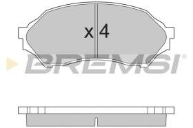 BREMSI BP2895 - PASTILLAS DE FRENO MAZDA