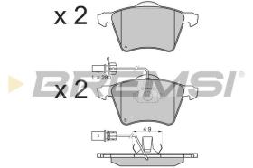 BREMSI BP2900 - PASTILLAS DE FRENO FORD, VW, SEAT