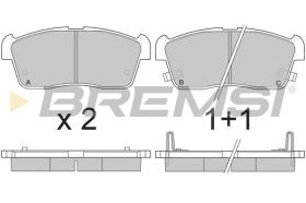 BREMSI BP2902 - PASTILLAS DE FRENO NISSAN, SUZUKI, SUBARU