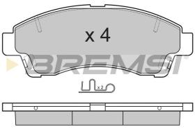 BREMSI BP2903 - PASTILLAS DE FRENO MAZDA