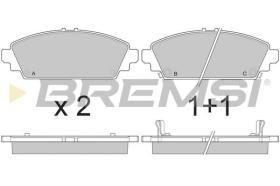 BREMSI BP2904 - PASTILLAS DE FRENO HONDA