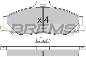 BREMSI BP2905 - PASTILLAS DE FRENO FORD, MAZDA