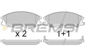 BREMSI BP2909 - PASTILLAS DE FRENO SSANGYONG, HYUNDAI, DAEWOO