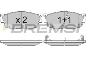 BREMSI BP2912 - PASTILLAS DE FRENO MAZDA