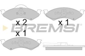 BREMSI BP2919 - PASTILLAS DE FRENO DODGE