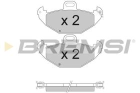 BREMSI BP2922 - PASTILLAS DE FRENO RENAULT