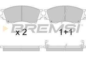 BREMSI BP2923 - PASTILLAS DE FRENO MAZDA