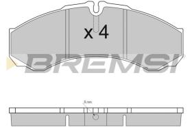 BREMSI BP2925 - PASTILLAS DE FRENO IVECO