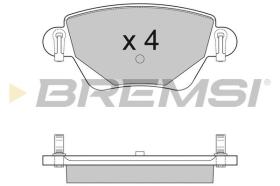 BREMSI BP2927 - PASTILLAS DE FRENO FORD, RENAULT, JAGUAR