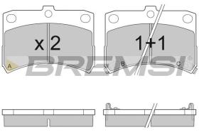 BREMSI BP2929 - PASTILLAS DE FRENO DAIHATSU CUORE