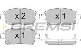 BREMSI BP2931 - PASTILLAS DE FRENO TOYOTA