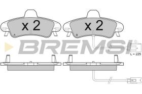 BREMSI BP2932 - PASTILLAS DE FRENO FORD