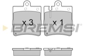 BREMSI BP2936 - PASTILLAS DE FRENO MERCEDES-BENZ