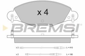 BREMSI BP2937 - PASTILLAS DE FRENO CITROEN