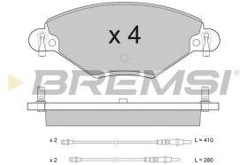 BREMSI BP2939 - PASTILLAS DE FRENO CITROEN