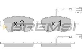 BREMSI BP2942 - PASTILLAS DE FRENO FIAT, PEUGEOT, CITROEN, LANCIA