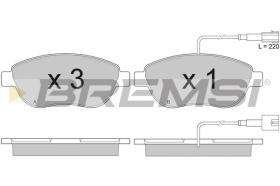 BREMSI BP2943 - PASTILLAS DE FRENO FIAT, OPEL, LANCIA, ABARTH