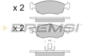 BREMSI BP2951 - PASTILLAS DE FRENO FIAT, FORD