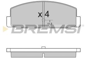 BREMSI BP2954 - JGO.PAST.FRENO MAZDA