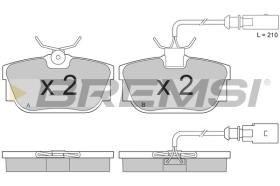 BREMSI BP2957 - PASTILLAS DE FRENO VW