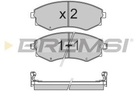 BREMSI BP2964 - PASTILLAS DE FRENO NISSAN, SSANGYONG, KIA