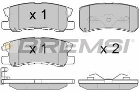 BREMSI BP2965 - PASTILLAS DE FRENO FIAT, PEUGEOT, CITROEN, LANCIA