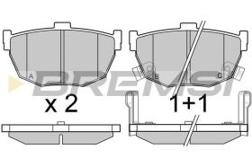 BREMSI BP2967 - PASTILLAS DE FRENO NISSAN, KIA, HYUNDAI