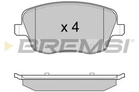 BREMSI BP2973 - PASTILLAS DE FRENO VW, SKODA, SEAT