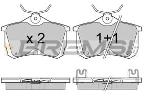 BREMSI BP2976 - PASTILLAS DE FRENO HONDA