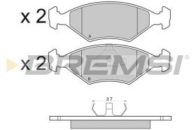 BREMSI BP2977 - PASTILLAS DE FRENO VW