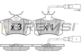 BREMSI BP2982 - PASTILLAS DE FRENO FORD, VW, SEAT