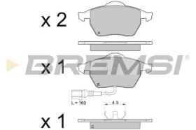 BREMSI BP2984 - PASTILLAS DE FRENO VW, AUDI, SKODA, SEAT