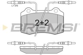 BREMSI BP2985 - PASTILLAS DE FRENO PEUGEOT