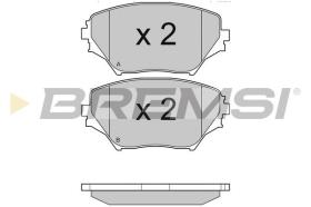 BREMSI BP2993 - PASTILLAS DE FRENO TOYOTA